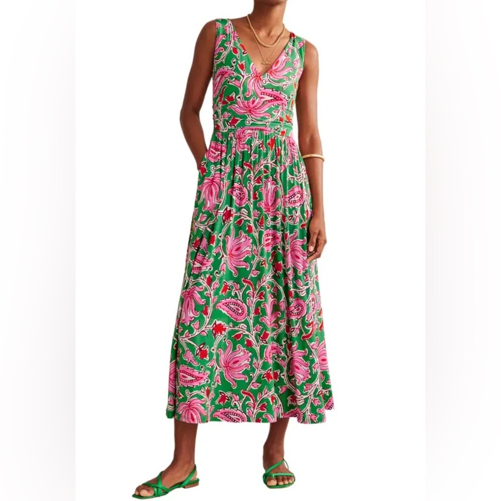 Boden Botanic Vine Soft Jersey Dress - Picture 7 of 10